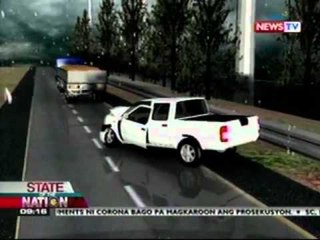 SONA:3, patay sa bangaan ng isang pick-up at trailer truck sa Batangas