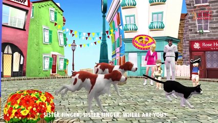Finger Family Nursery Rhymes Dog & Cat | Finger Family Rhymes For Kids