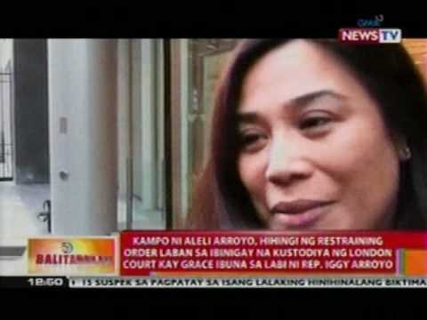 BT: Aleli Arroyo, hihingi ng restraining order vs kustodiya ng London kay Ibuna sa labi ni Rep. Iggy
