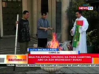 BT: Mga palaspas, sinunog na para gamiting abo sa Ash Wednesday bukas