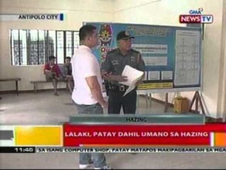 BT: Lalaki sa Antipolo City, patay dahil sa hazing