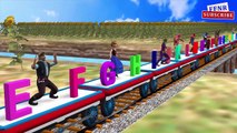 Thomas and Friends Train Song | ABC song For Kids | Superheroes learning ABC Alphabets Rhymes 3D