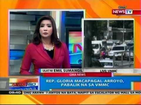 NTG: Rep. Gloria Macapagal-Arroyo, pabalik na sa VMMC (022312)