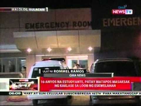 QRT: 16-anyos na estudyante, patay matapos masaksak ng kaklase sa loob ng eskwelahan