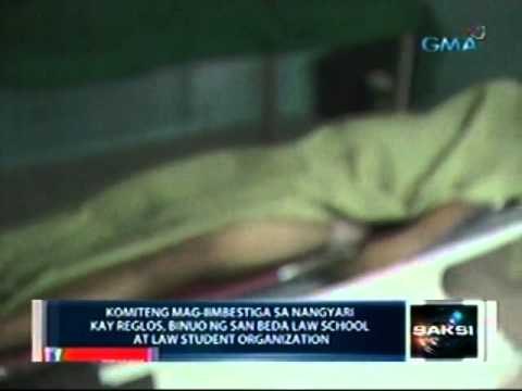 Saksi: Ama ni Marvin Reglos, pumayag iburol ang anak sa San Beda