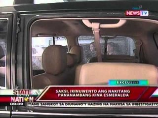 SONA: Saksi, ikinuwento ang nakitang pananambang kina Esmeralda