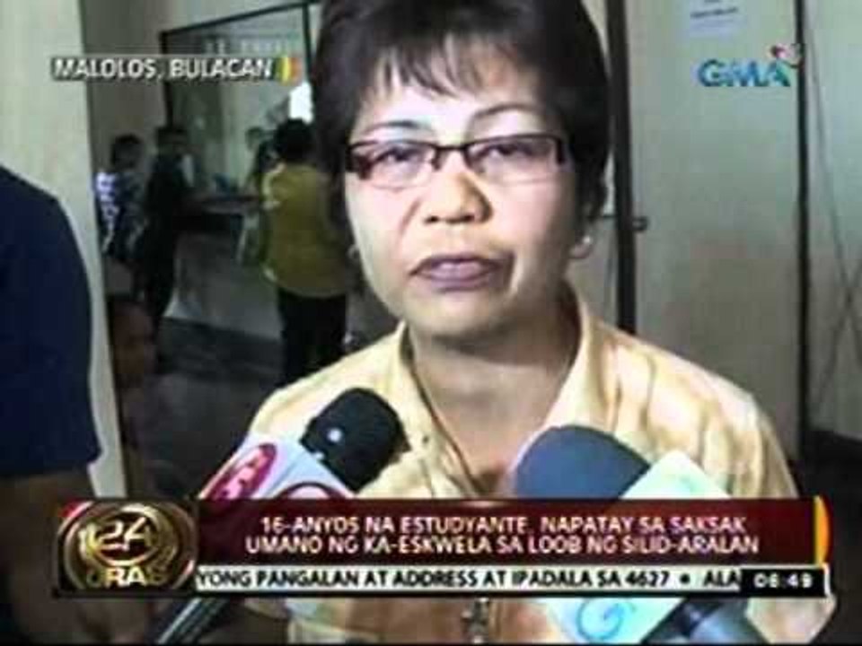 16-anyos na estudyante, napatay sa saksak umano ng ka-eskwela sa loob ng silid-aralan sa Bulacan