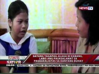 Batang tagapag-alaga ni Kabang, labis ang pasasalamat sa pagkakaligtas sa kanyang buhay