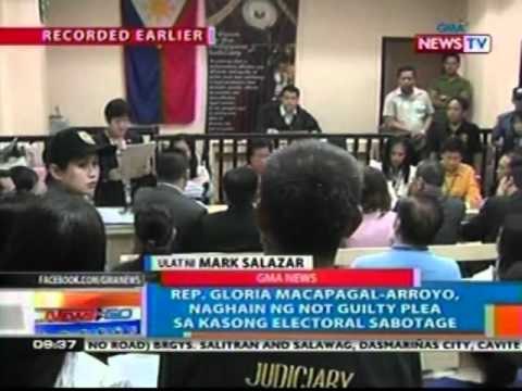NTG: Rep. Gloria Macapagal-Arroyo, naghain ng Not Guilty Plea (Part 2) (022312)