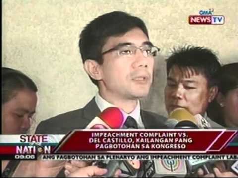 Impeachment Complaint kay Assoc. Juctice Del Castillo, may probable cause ayon sa HCJ