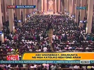 UB: Ash Wednesday, ginugunita   ng mga katoliko ngayong araw