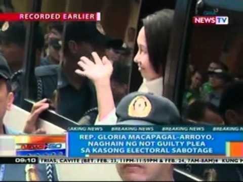 NTG: Rep. Gloria Macapagal-Arroyo, naghain ng Not Guilty Plea (Part 1) (022312)