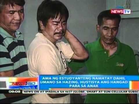 NTG: Ama ng estudyanteng namatay dahil umano sa hazing, hustisya ang hangad para sa anak