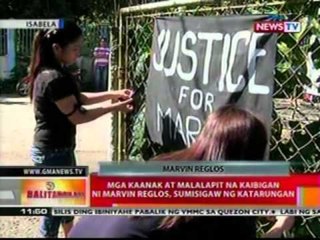 BT: Mga kaanak at malalapit na   kaibigan ni Marvin Reglos,   sumisigaw ng katarungan