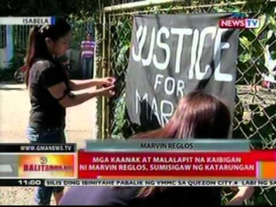BT: Mga kaanak at malalapit na   kaibigan ni Marvin Reglos,   sumisigaw ng katarungan