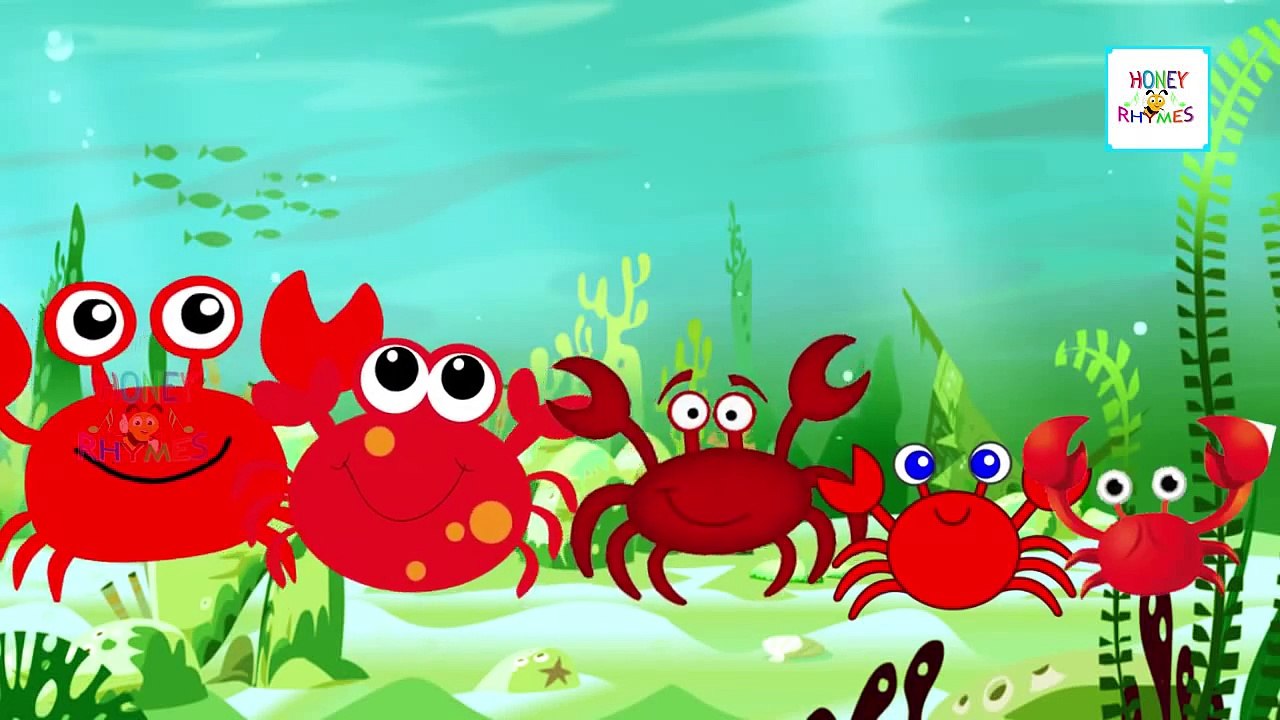 Finger Family Cartoon Crab Nursery Rhyme | Animation Children Songs for Children Babies