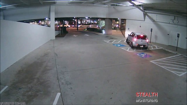 Parking Garage Loiterer Leaves After Warning Activates