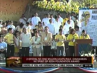24oras: 2 opisyal ng One Million   Lights Phils, ginawaran ng spirit   of EDSA foundation award