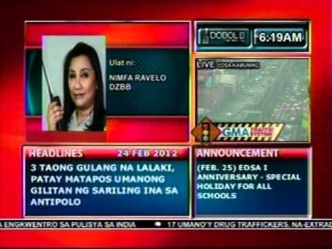 DB: SC Assoc. Justice Sereno, hinimok ng ilang Senador na tumestigo sa Impeachment (022412)
