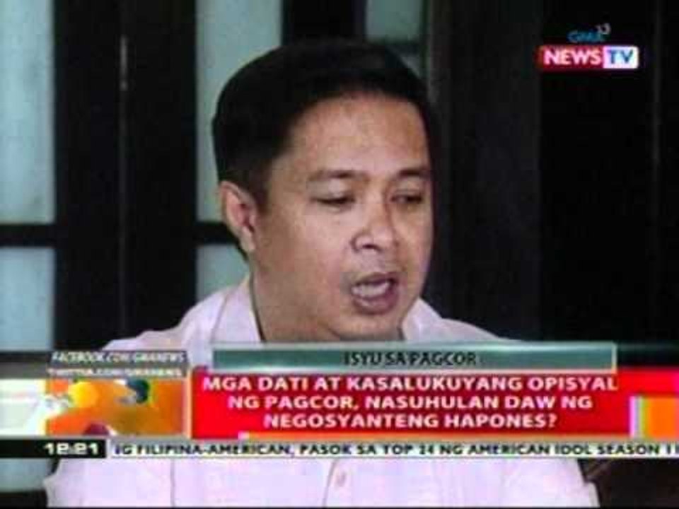 BT: Mga dati at kasulukuyang opisyal ng PAGCOR, nasuhulan daw ng negosyanteng Hapones?