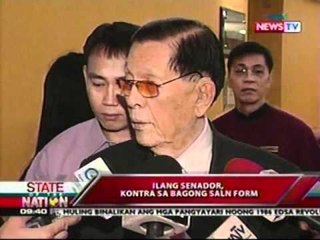 SONA: Ilang Senador, kontra sa bagong SALN Form
