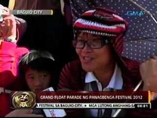 24oras: Grand float parade ng   Panagbenga festival 2012