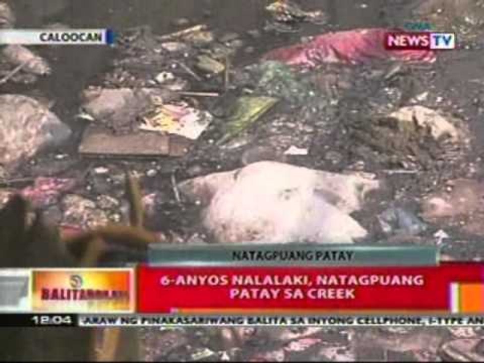 BT: 8-anyos na babae, natagpuang patay   sa ilog ng Bulacan