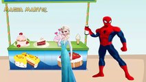 Masha giving ice cream Spiderman and Elsa, PJ Masks Catboy Owlette and Dora Masha and the BEAR