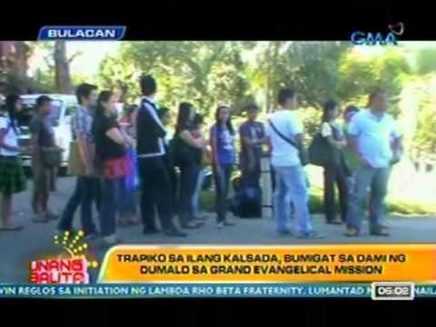 UB: Trapiko sa ilang kalsada, bumigat sa dami ng dumalo sa Grand Evangelical Mission