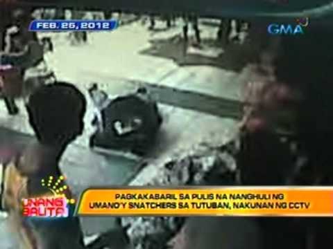 UB: Pagkakabaril sa Pulis na nanghuli ng umano'y snatchers sa Tutuban, nakunan ng CCTV (022812)