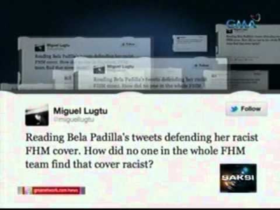 Saksi: Diumano'y Racist FHM Cover ni Bella Padilla, tinanggal na