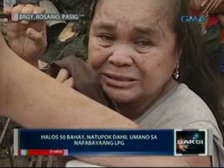 Saksi: Halos 50 bahay, natupok dahil sa umano sa napabayaang LPG