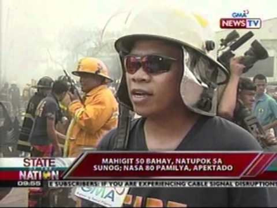 SONA: Mahigit 50 bahay, natupok   sa sunog; nasa 80 pamilya,   apektado