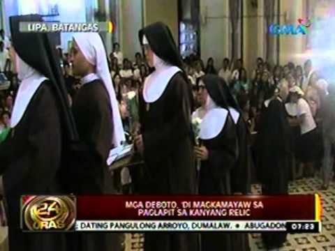 24 Oras: Relic ni St. Clare of Assisi, inililibot sa ilang simbahan sa Batangas