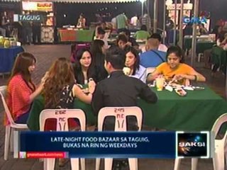 Saksi: Late-night food bazaar sa Taguig, bukas na rin ng weekdays