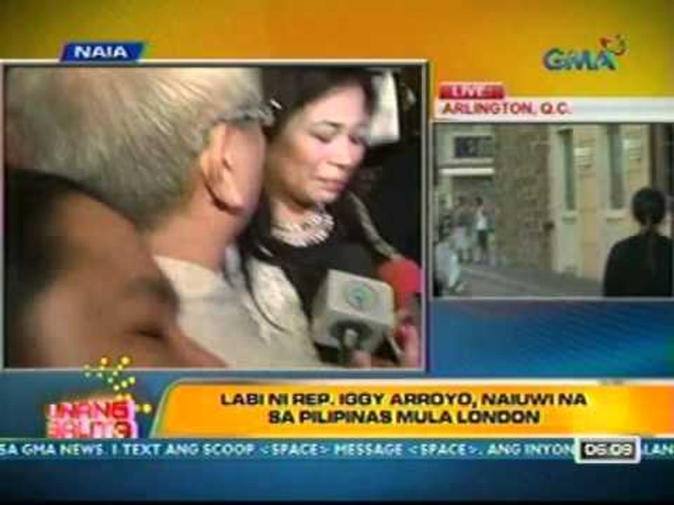 UB: Labi ni Rep. Iggy Arroyo, naiuwi na sa Pilipinas mula sa London (030112)