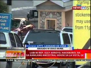 BT: Labi ni Rep. Iggy Arroyo, nakaburol na sa kanilang ancestral house sa La Vista, QC (030112)