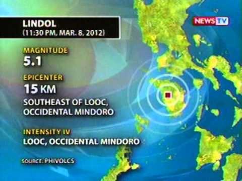 BT: Occidental Mindoro, nakaranas ng magnitude 5.1 na lindol kaninang madaling araw