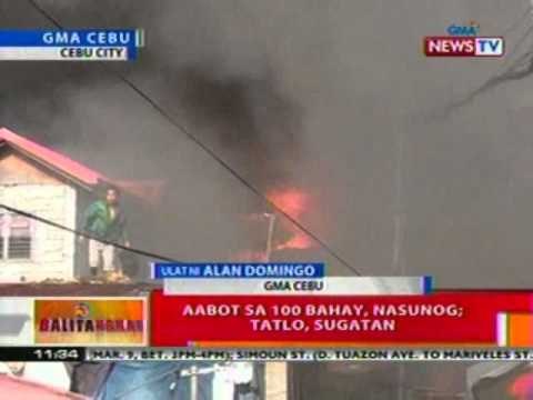 BT: Aabot sa 100 bahay, nasunog sa Cebu