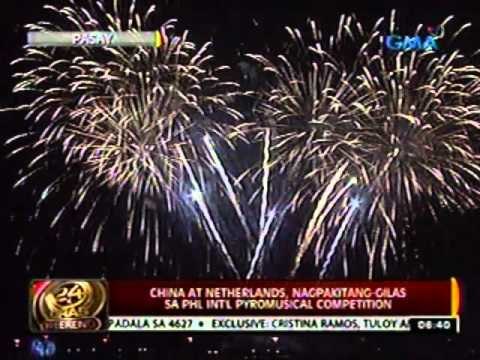 24 Oras: China at Netherlands, nagpakitang-gilas sa PHL Int'l Pyromusical Competition