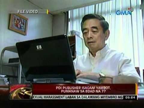 24oras: PDI publisher Isagani Yambot, pumanaw na sa edad na 77