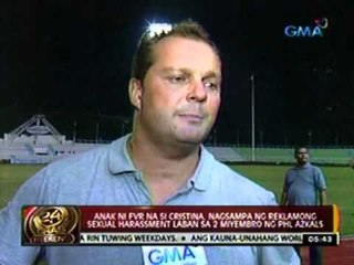 Anak ni FVR na si Cristina, nagsampa ng reklamong sexual harassment laban sa 2 miyembro ng Azkals
