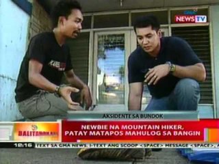BT: Newbie na mountain hiker,   patay matapos mahulog sa bangin