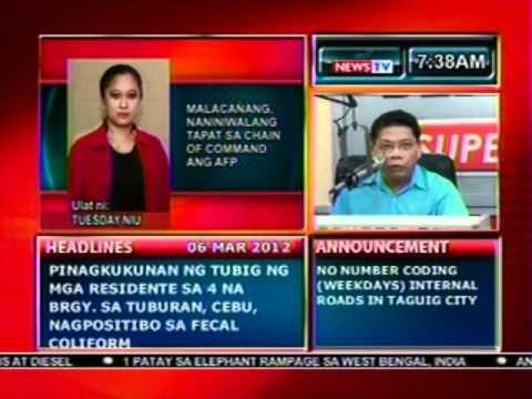 DB: Malacañang, naniniwalang tapat sa Chain of Command ang AFP (030612)