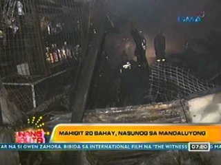 UB: Mahigit 20 bahay, nasunog sa Mandaluyong (030612)