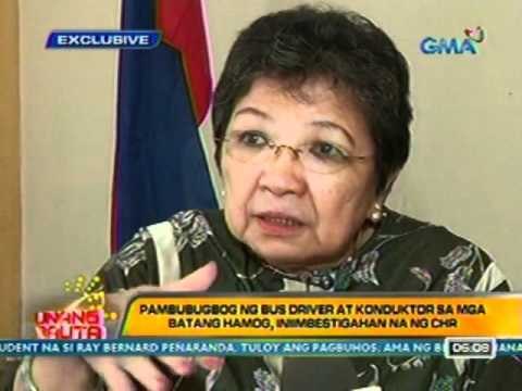 UB: Pambubugbog ng bus driver at konduktor sa mga batang hamog, iniimbestigahan na ng CHR (030612)