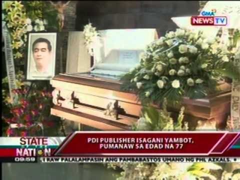 SONA: PDI Publisher Isagani Yambot, pumanaw sa edad na 77