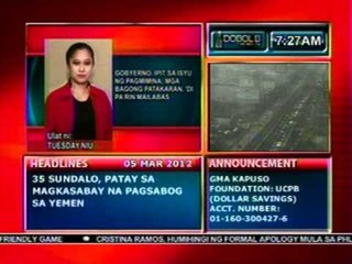 DB: Gobyerno, ipit sa isyu ng pagmimina; mga bagong patakaran, hindi pa rin mailabas (030512)