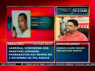 DB: Grupong Bayan: P6, posibleng ibaba sa kada litro ng oil products kung aalisin ang VAT (030512)