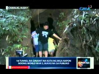 Saksi: 18 tunnel na ginamit na kuta ng mga hapon noong World War 2, bukas sa publiko
